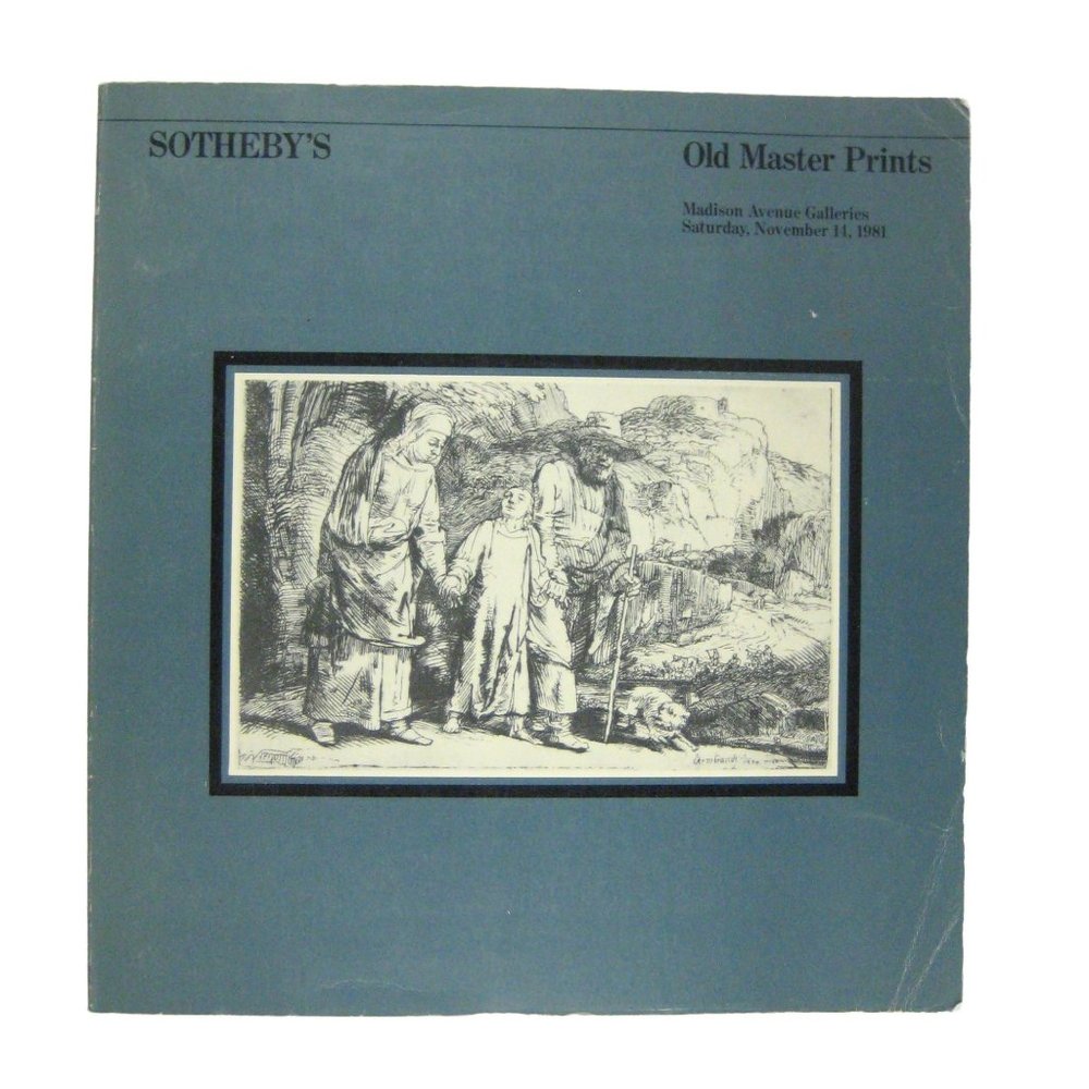 Sotheby's Auction Catalog Old Master Prints 4727M Volume II Galleries 1981